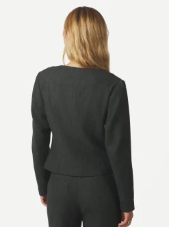 Amanda Herringbone Jakke, Antracit, 36