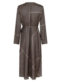 Amber Mix Lines Kjole, Sort, 34