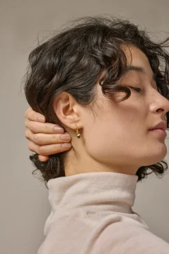 Amore Hoops, 18C Gold Plated/Polished