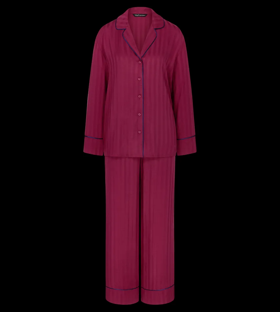 Amourette Jacquard Pyjamas, Marsala, 38