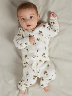 Animal Zip 2-pak Natdragt, Jet Stream, 80 cm