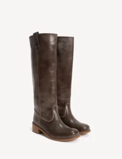 Ann Escovado Støvler, Dark Brown, 38