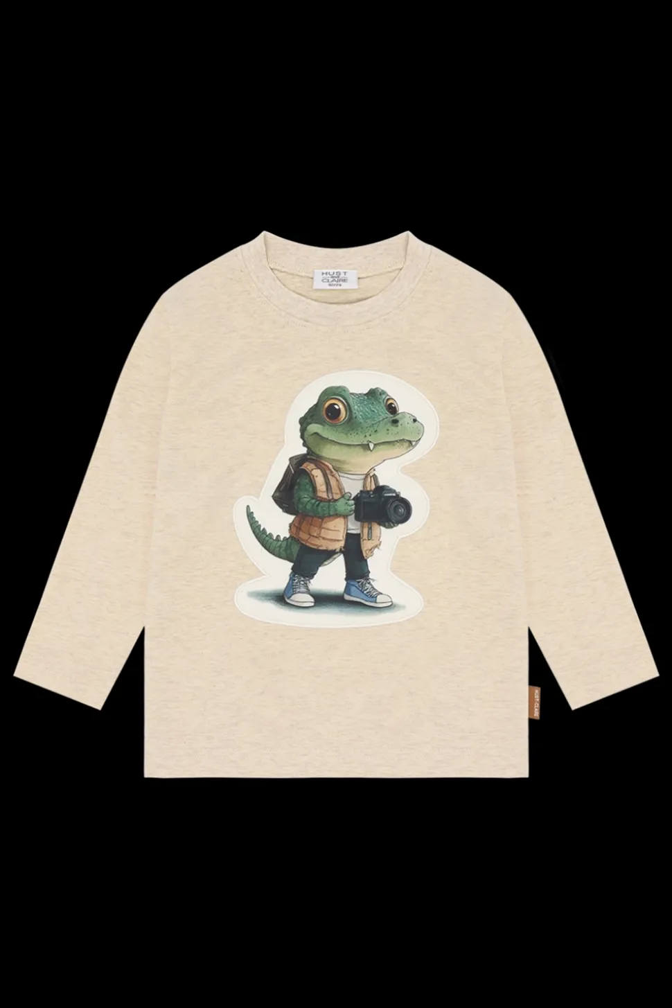 Anton Croco Bluse, Wheat Melange, 128 cm