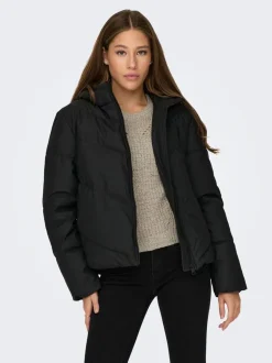 Arnhem Short Puffer Jakke, Black, XS