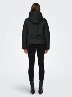 Arnhem Short Puffer Jakke, Black, XS