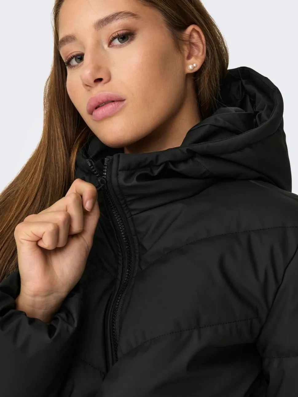 Arnhem Short Puffer Jakke, Black, XS