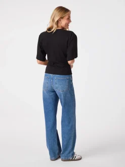 Asha Boxy T-shirt, Black, 36