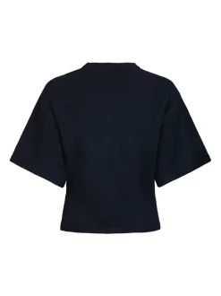 Asha Knit Tee Bluse, Navy, 38