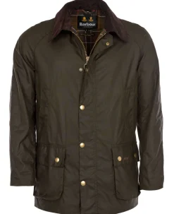 Ashby Wax Jakke, Olive, M