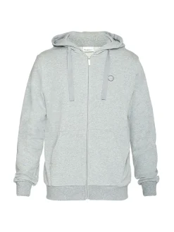 Ask Zip Hættetrøje, Grey Melange, L