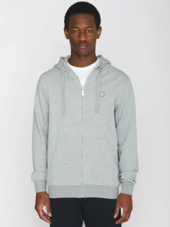 Ask Zip Hættetrøje, Grey Melange, L