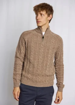 Askel Regular Fit Striktrøje, Brown, M