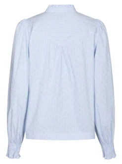 Astrida Stripe Stone Bluse, Light Blue, 40