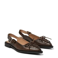Athena Slingback Ballerinasko, Brown Matte, 41