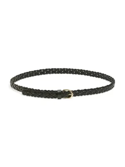 Avery Braided Bælte, Black, 85 cm