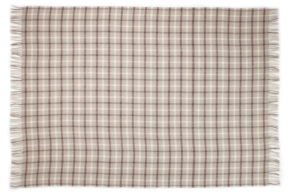Axel Uldplaid, Sand, 130x200 cm