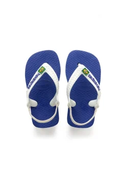 Baby Brasil Logo Sandaler, Marine Blue, 23/24