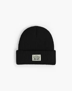 Backpatch Beanie, Regular Black