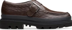 Badell Seam G Sko, Brown Croco Leather, 43