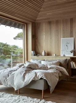 Balder Flonel Sengesæt, Walnut, 140x220 cm