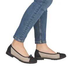 Ballerinasko, Schwarz/Jute, 42