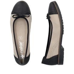 Ballerinasko, Schwarz/Jute, 42