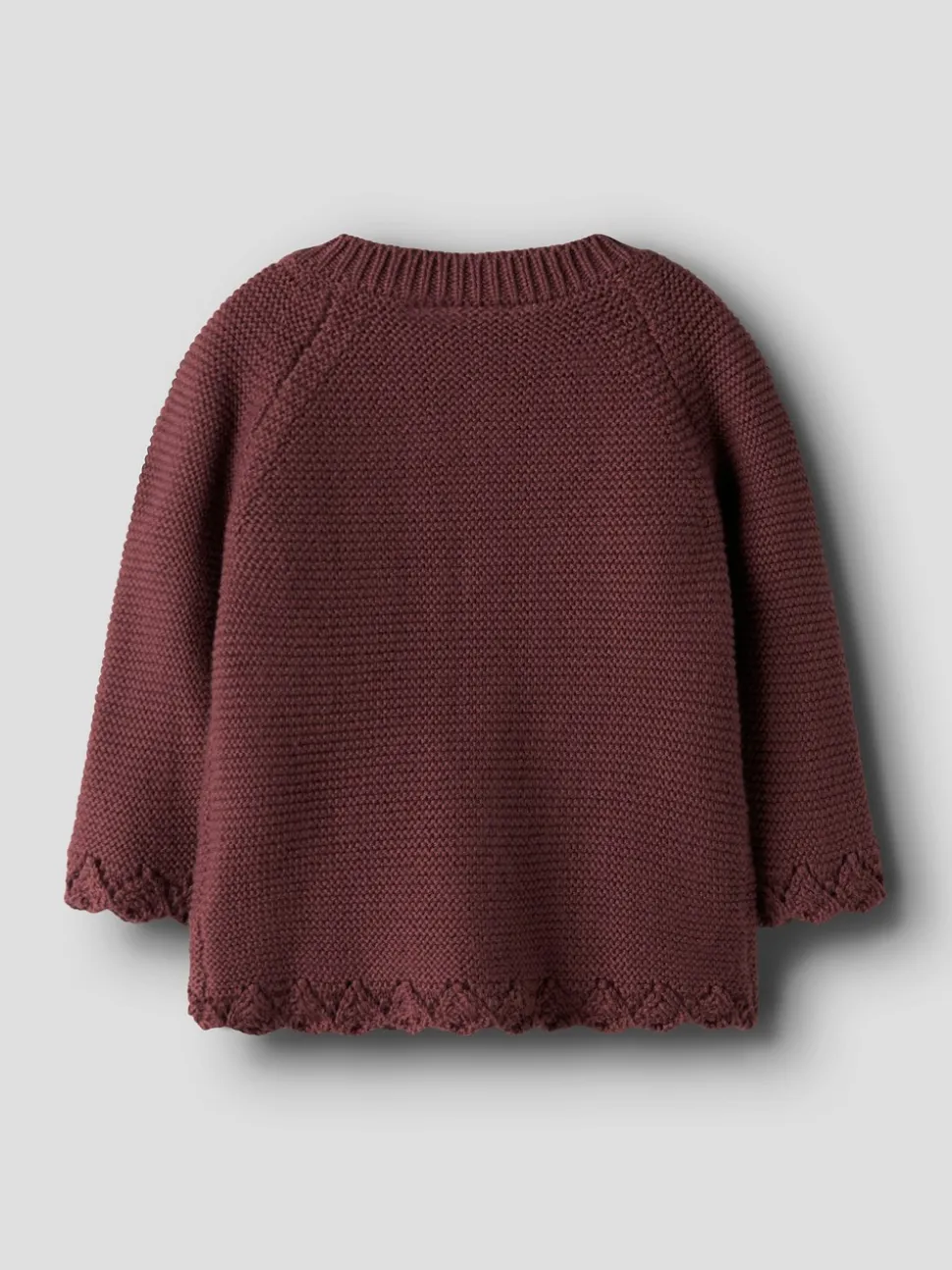 Balsalmi Knit Cardigan, Oxblood Red, 68 cm