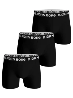 Bamboo Cotton Blend 3-pak Boxershorts, Sort/Sort/Sort, S