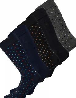 Bamboo 5-pak Strømper, 97 Multifarvet, 40-47