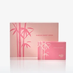 Bambus Hovedpudebetræk, Pink, 60x63 cm