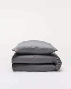 Bambus Sengetøj, Mørkegrå, 140x200 cm