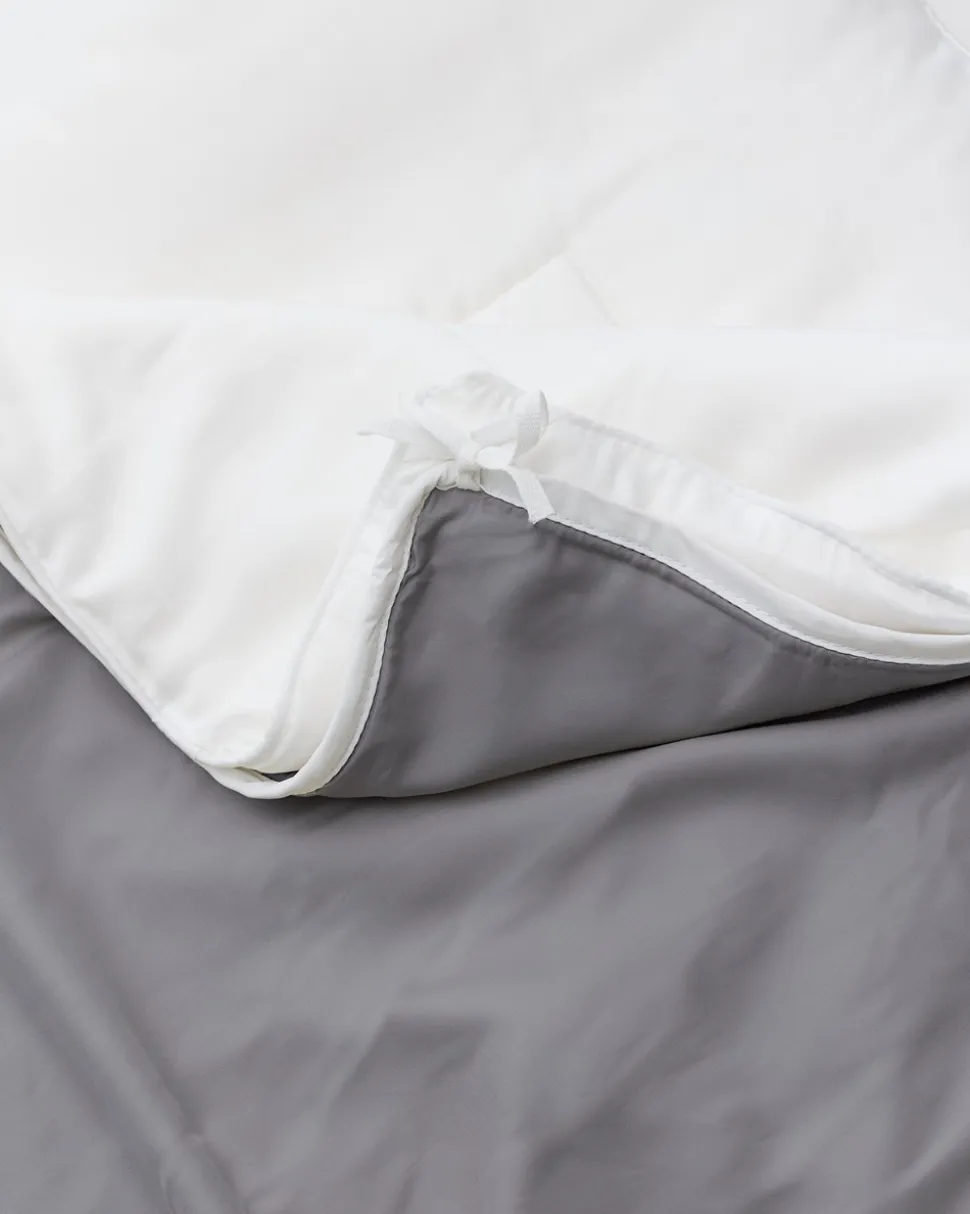 Bambus Sengetøj, Mørkegrå, 140x200 cm