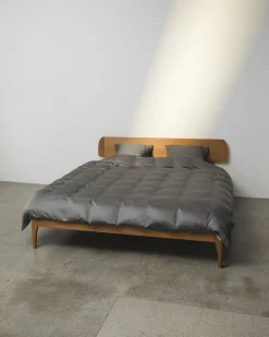 Bambus Sengetøj, Mørkegrå, 140x200 cm