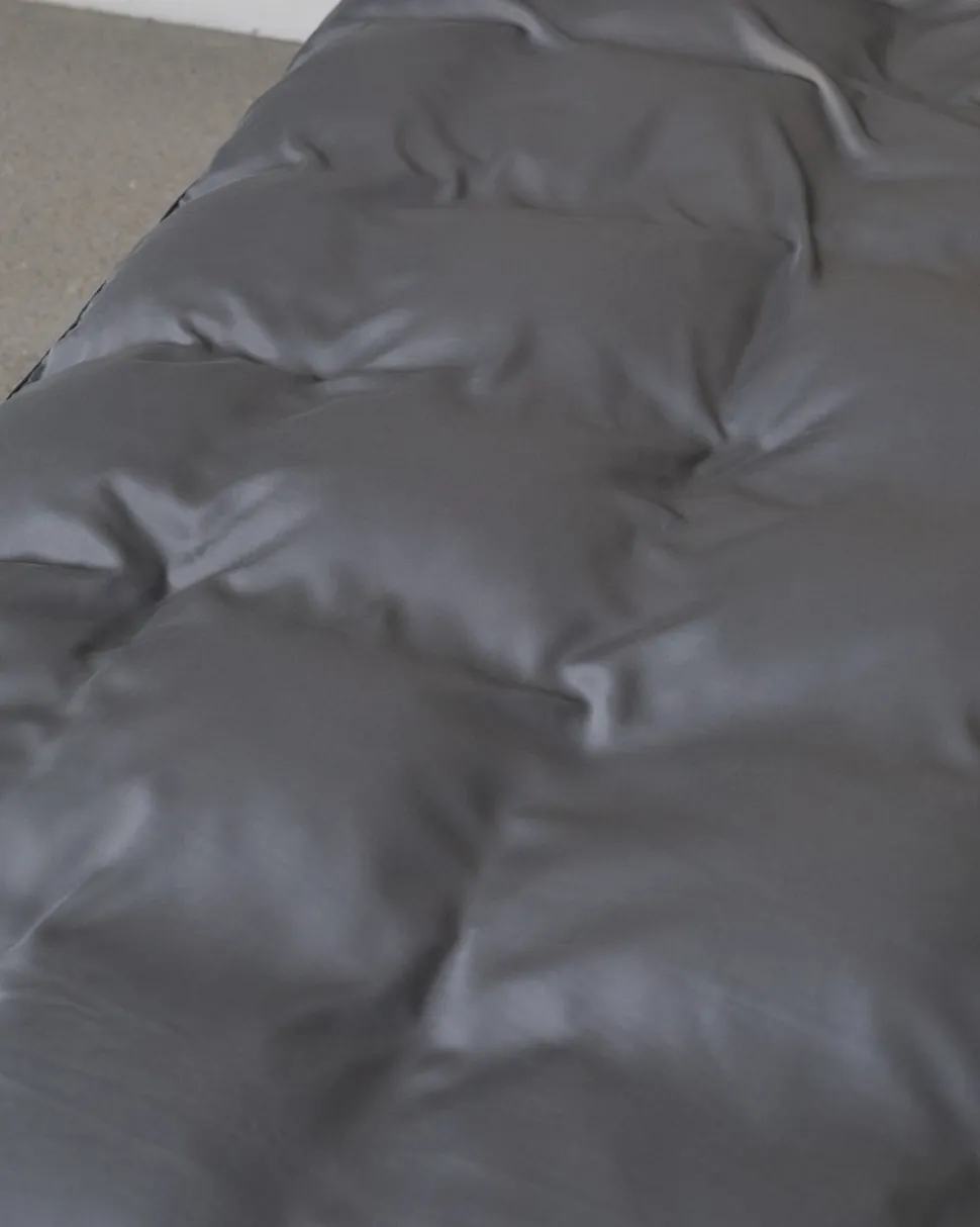 Bambus Sengetøj, Mørkegrå, 140x200 cm