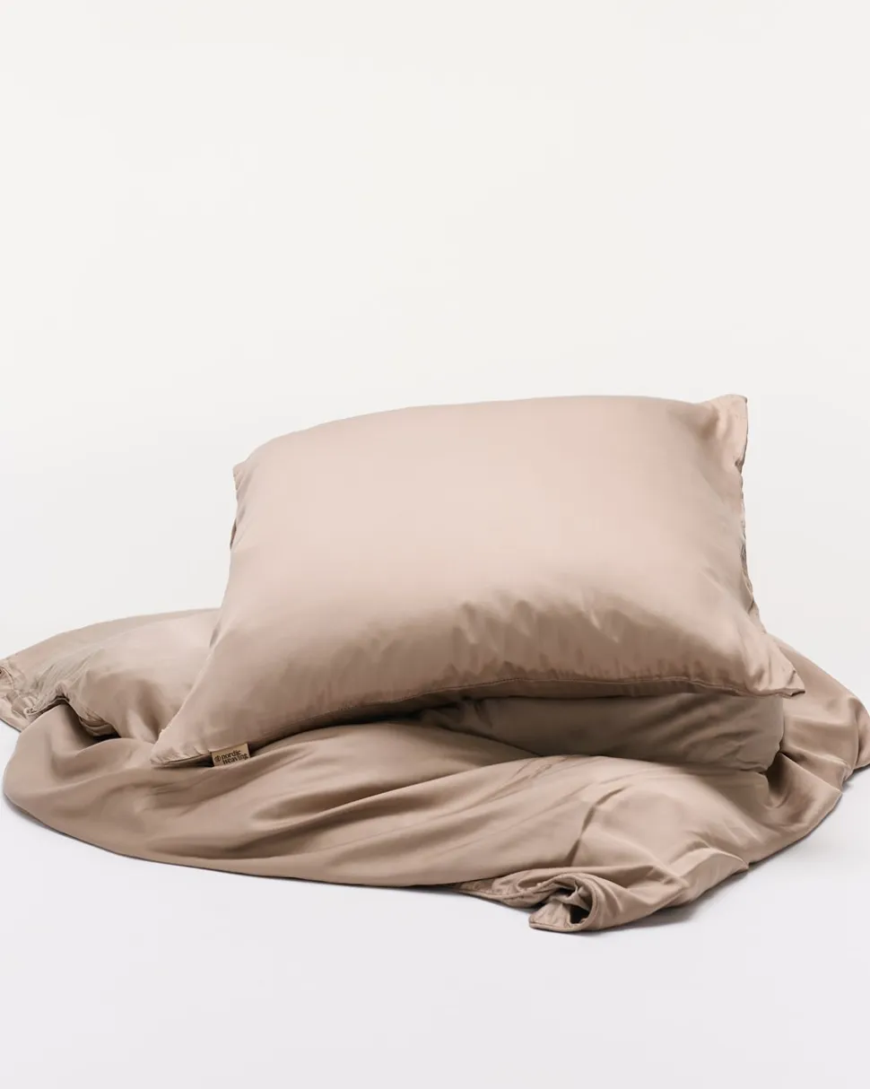 Bambus Sengetøj, Taupe, 140x200 cm