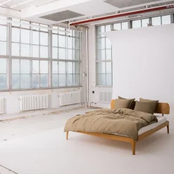 Bambus Sengetøj, Taupe, 140x200 cm