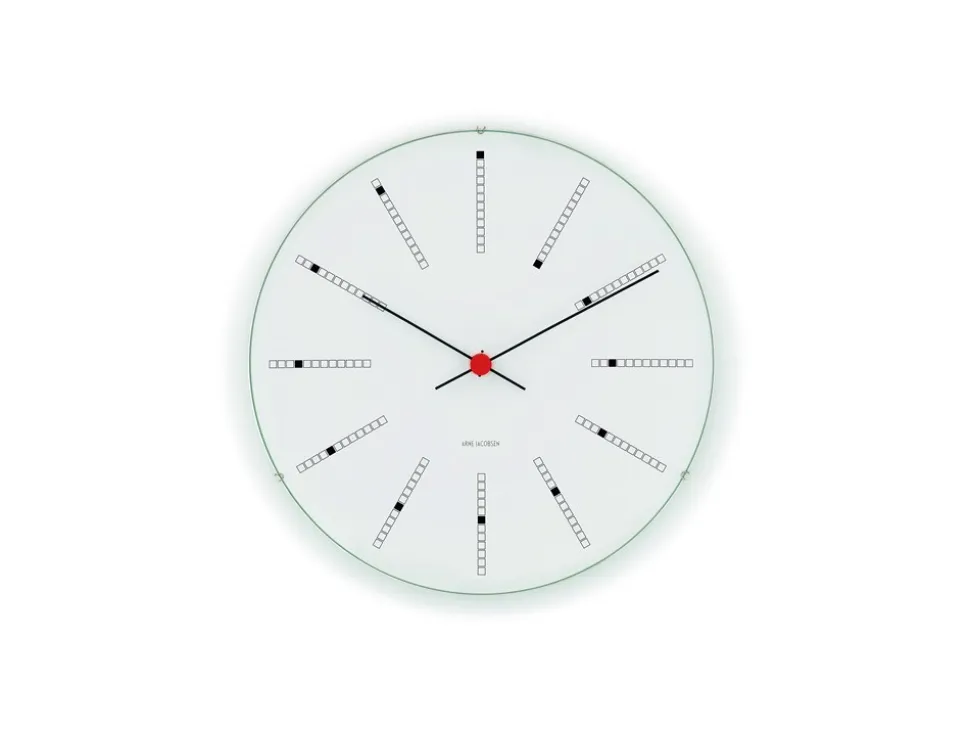 Bankers Vægur, Hvid, Ø21 cm