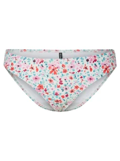 Baomi Bikini Briefs, Cloud Dancer/Watercolor Flower, L