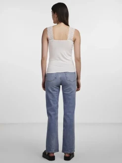 Barbera Lace Top, Bright White, M