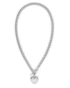 Barley Maxi Halskæde, Steel, 45 cm