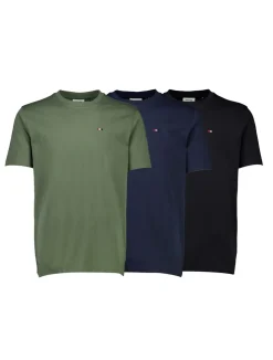 Basic O-Neck 3-pak T-shirt, BL-NA-AR, XL
