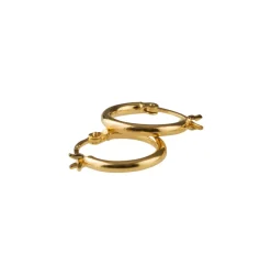 Basic Small Hoops Øreringe, Guld