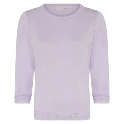 Basic Viscose Striktrøje, Lavender Haze, L