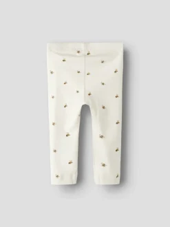 Bayo Gno Slim Leggings, Coconut Milk Bee, 56 cm