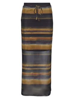 Bea Maxi Nederdel, Black Print, S