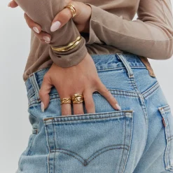 Bea Ring, Gold Plated