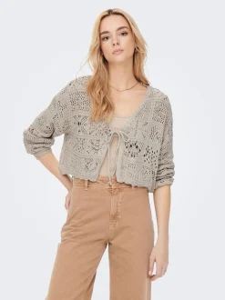 Beach Life Cardigan, Pumice Stone, XL