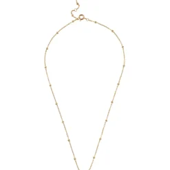 Beaded Chain Halskæde, Gold Plated, 38+2+2 cm