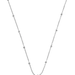 Beaded Chain Halskæde, Silver, 38+2+2 cm
