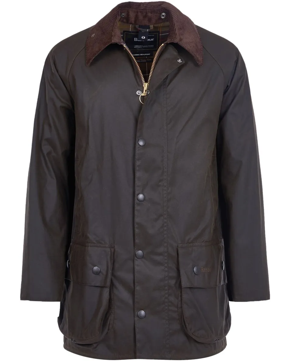 Beaufort Wax Jakke, Olive, 40